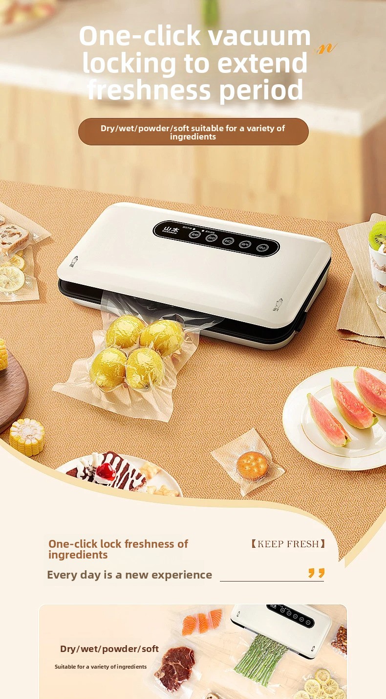 Food Storage Vacuum Seal - Mini Selladora al Vacío Automática para