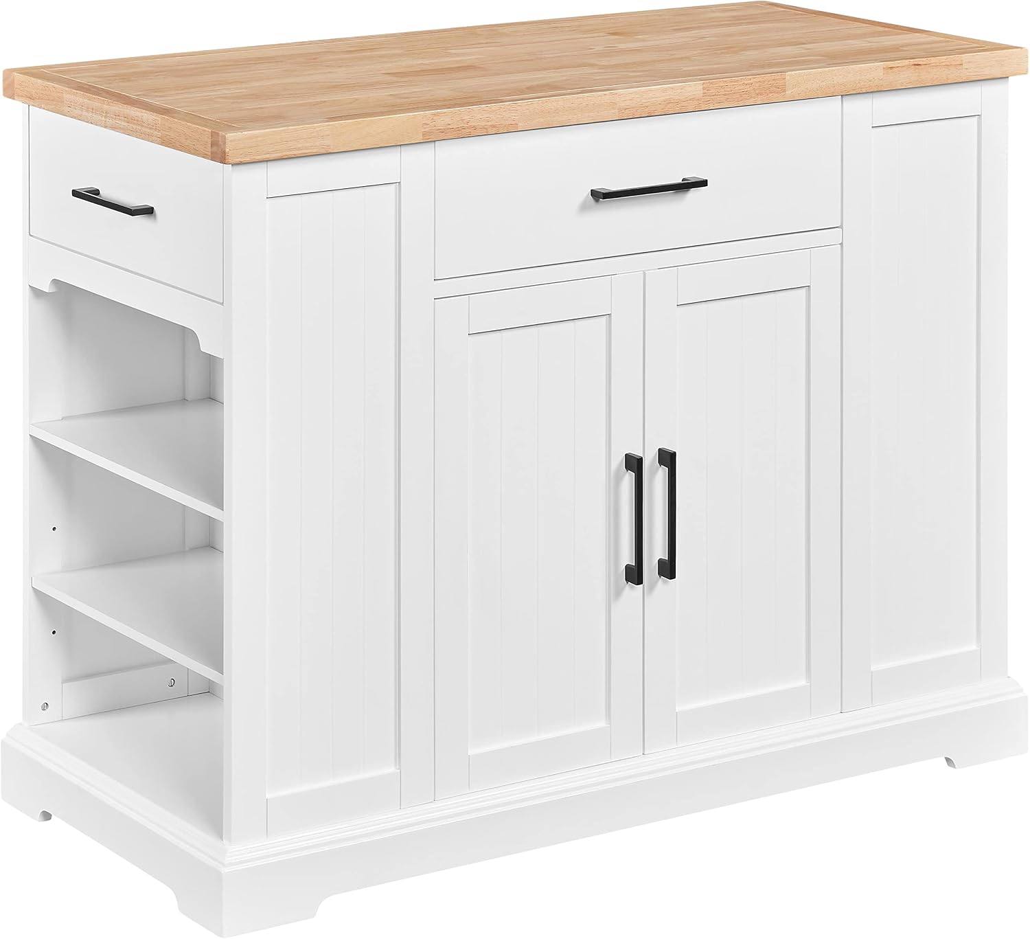 Food Storage On Wheels - Carrito de cocina móvil blanco con