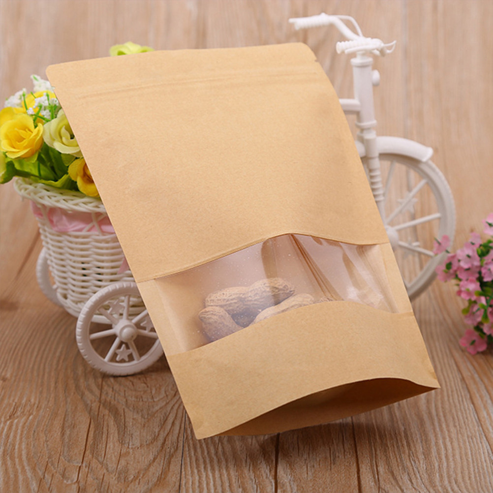 Food Storage Bag - 50 Bolsas de Papel Kraft con