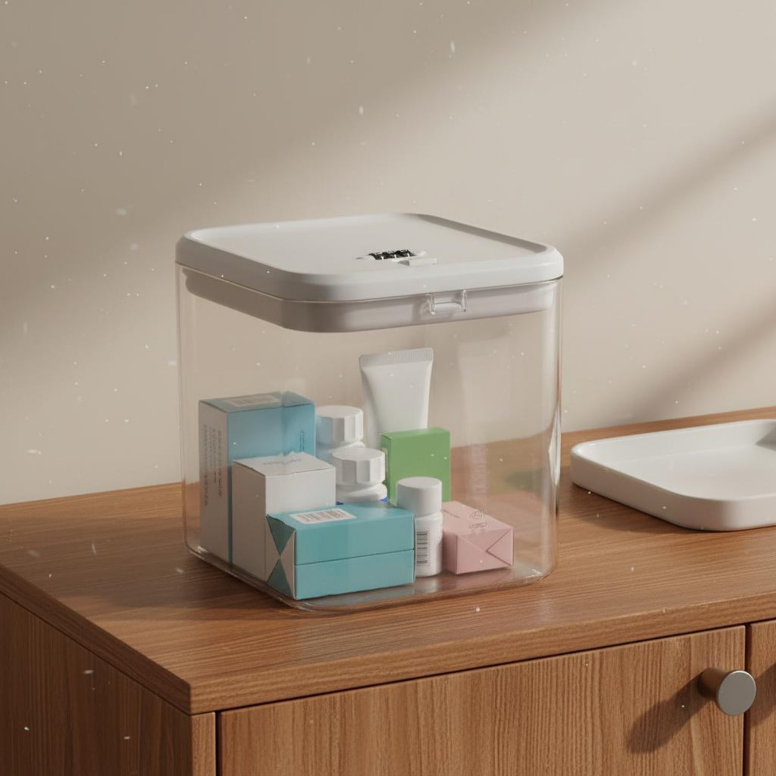 Food Storage And - Caja Transparente con Cerradura, Caja de