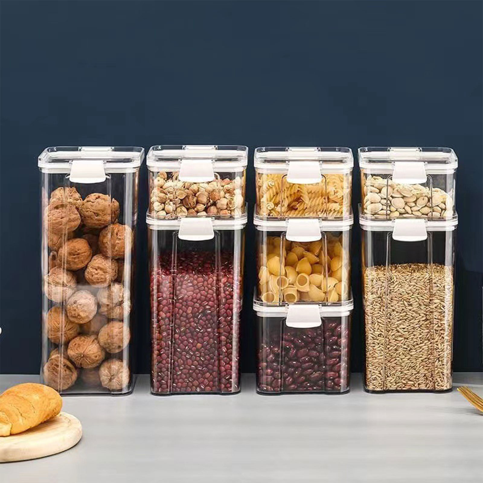 Food Storage No Pantry - Contenedores herméticos de almacenamiento de alimentos