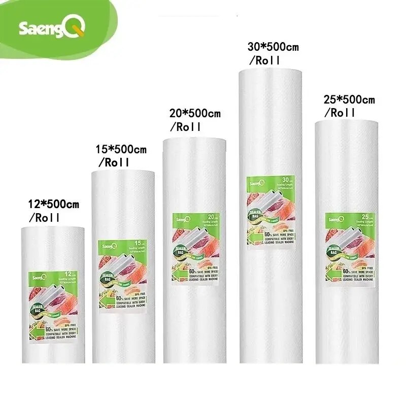 Food Storage Vacuum Seal - SaengQ-Bolsas para sellador al vacío de