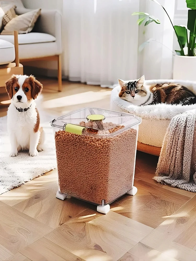 Food Storage On Wheels - Contenedor de almacenamiento de alimentos transparente