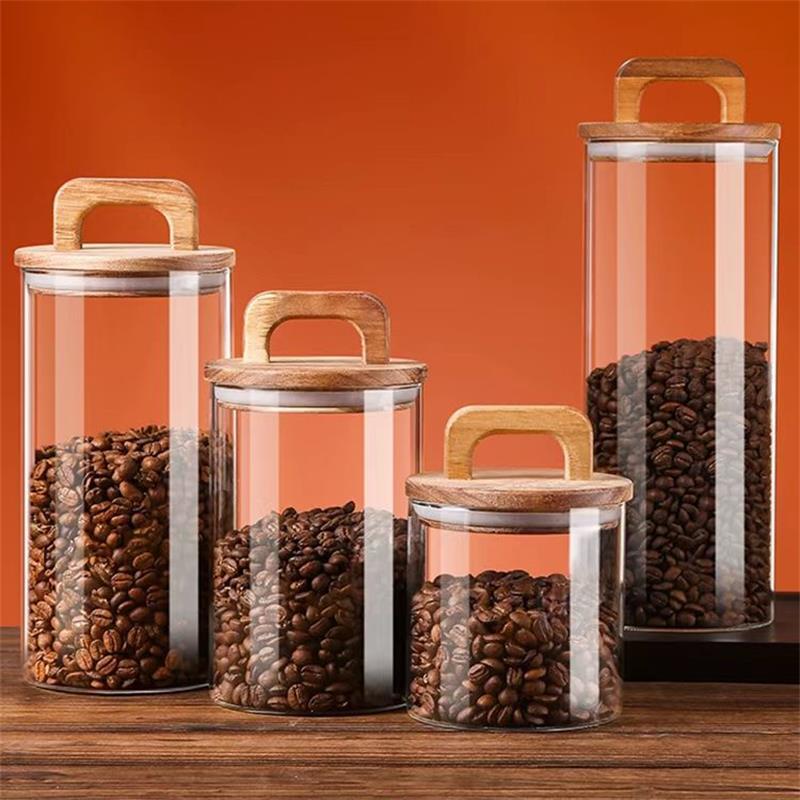 Food Storage Glass Box - Tarro de vidrio transparente con tapa