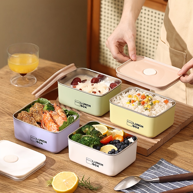 Food Storage Containers Set - Juego de Recipientes Herméticos de Acero