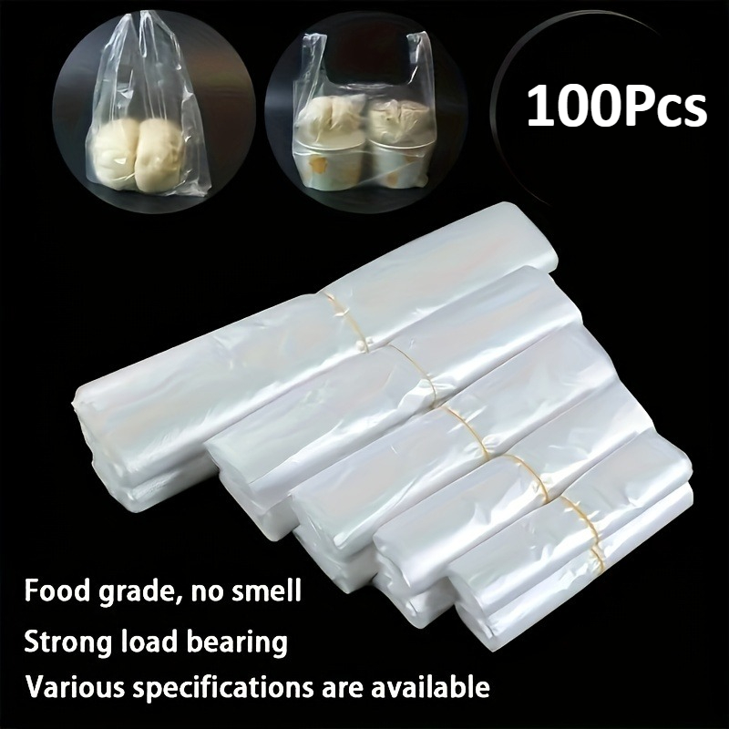 Food Storage Bag - 100 Uds. Bolsas de Plástico Transparentes