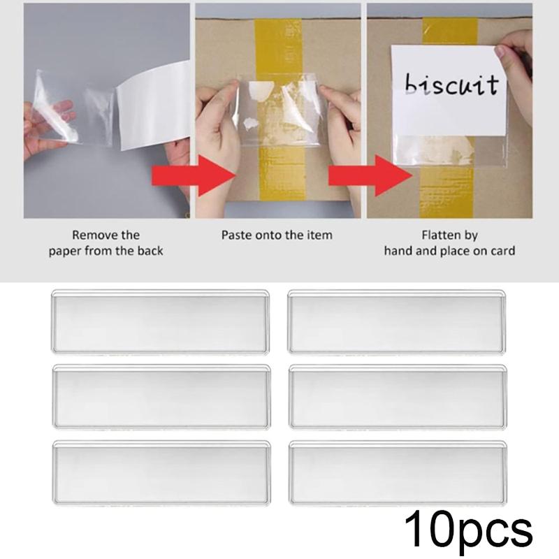 Food Storage No Pantry - 10 Uds. Soportes transparentes de PVC
