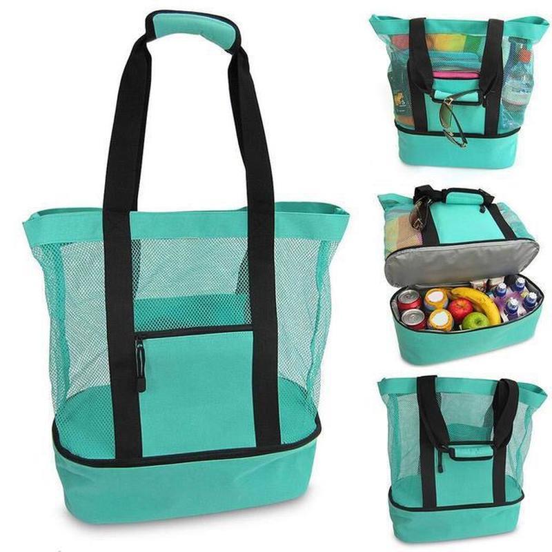 Food Storage In Cooler - Bolsa Térmica Impermeable Grande de Malla