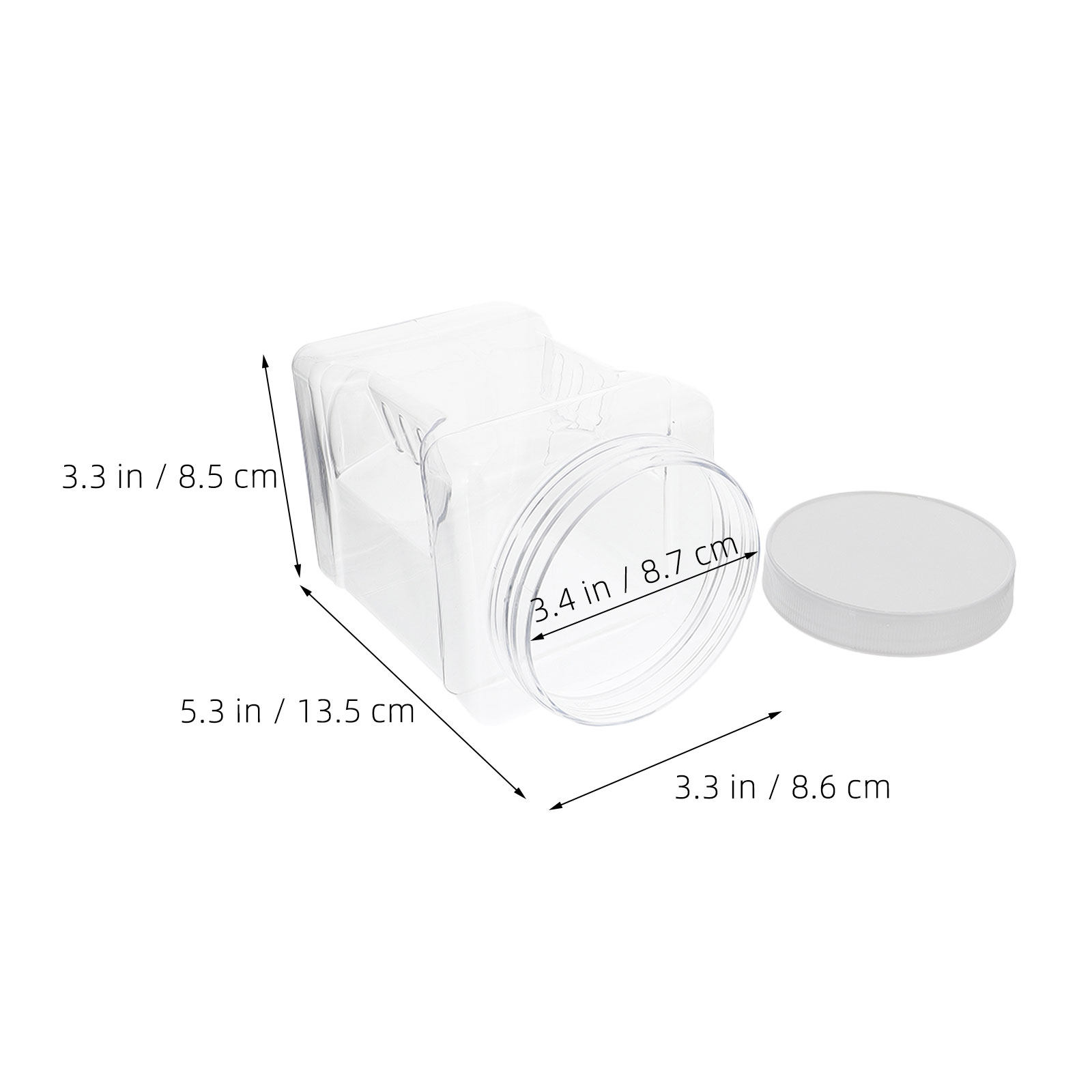 6 Recipientes Cuadrados Transp - Food Storage Airtight reseña y precio