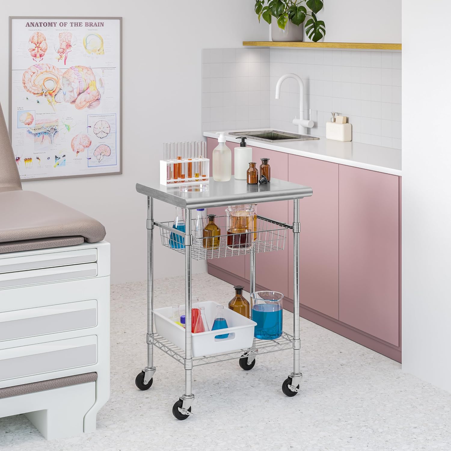 Carrito de preparación de alim - Food Storage On Wheels reseña y precio