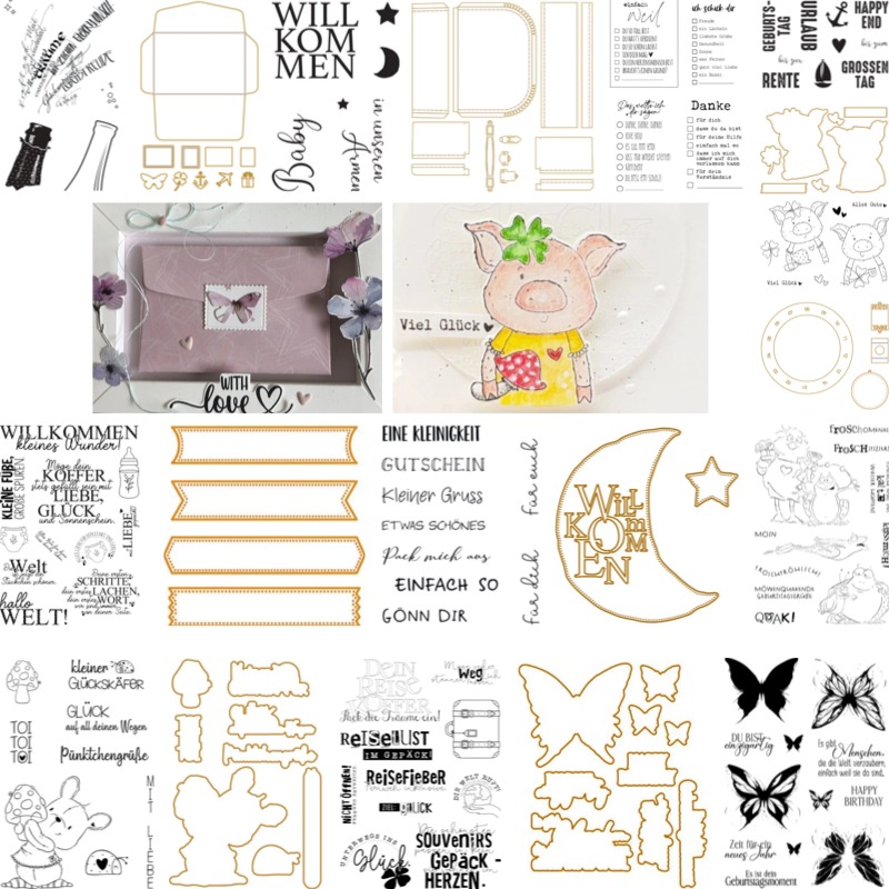 Sellos y troqueles de maleta d - Food Storage For Baby reseña y precio