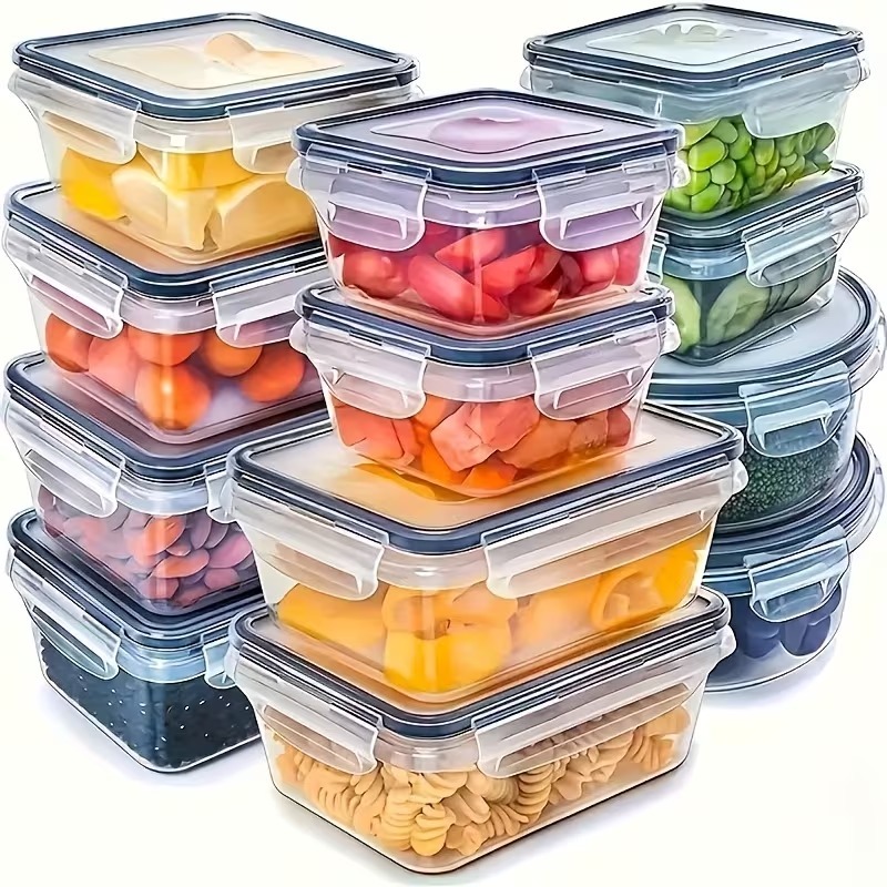 Juego de 4 Recipientes Transpa - Food Storage Containers Set reseña y precio