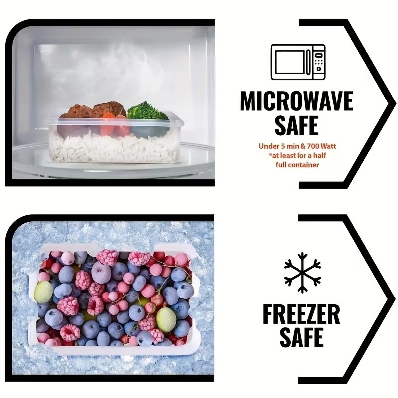 Juego de 4 Recipientes Transpa - Food Storage Containers Set reseña y precio