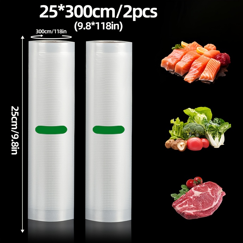 Paquete de 2 Rollos de Bolsas  - Food Storage Vacuum Seal reseña y precio