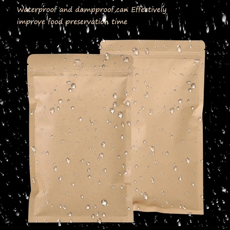 Bolsa de papel Kraft marrón co - Food Storage Bag reseña y precio