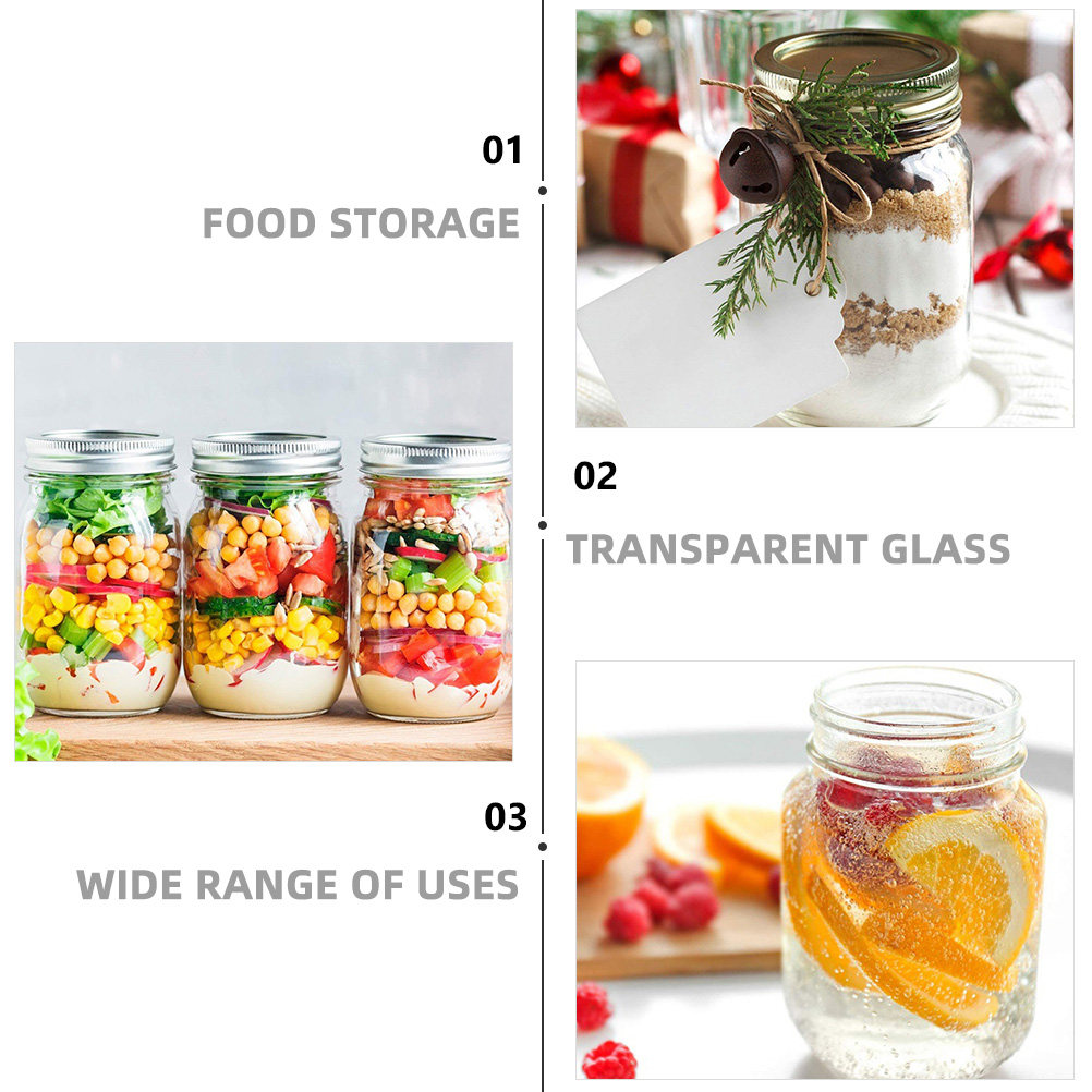 Juego de 6 Frascos de Vidrio T - Food Storage Airtight reseña y precio