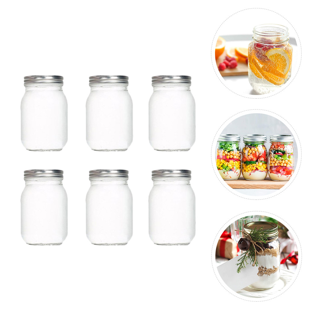 Juego de 6 Frascos de Vidrio T - Food Storage Airtight reseña y precio