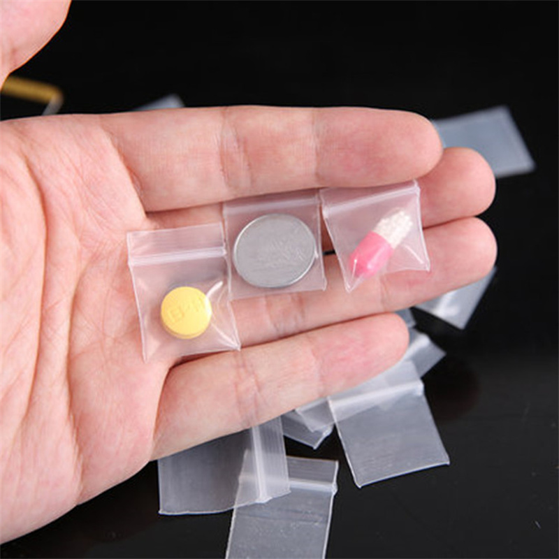 100 piezas transparente Mini p - Food Storage Zipper Bags reseña y precio