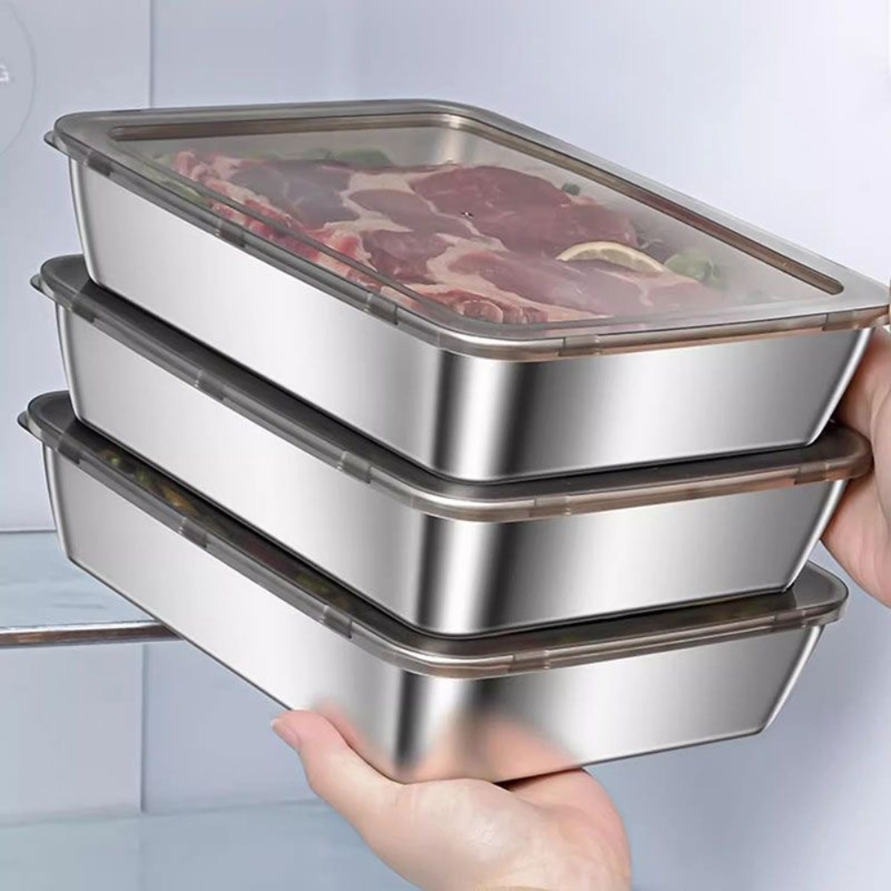 Bandeja de Servicio de Acero I - Food Storage Containers Set reseña y precio