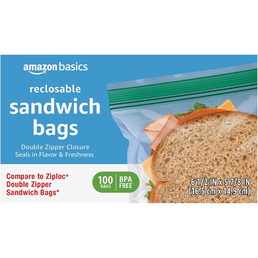 Paquete de 100 Bolsas Transpar - Food Storage Zipper Bags reseña y precio