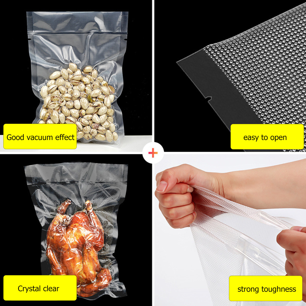 100 Bolsas Transparentes para  - Food Storage Bag reseña y precio