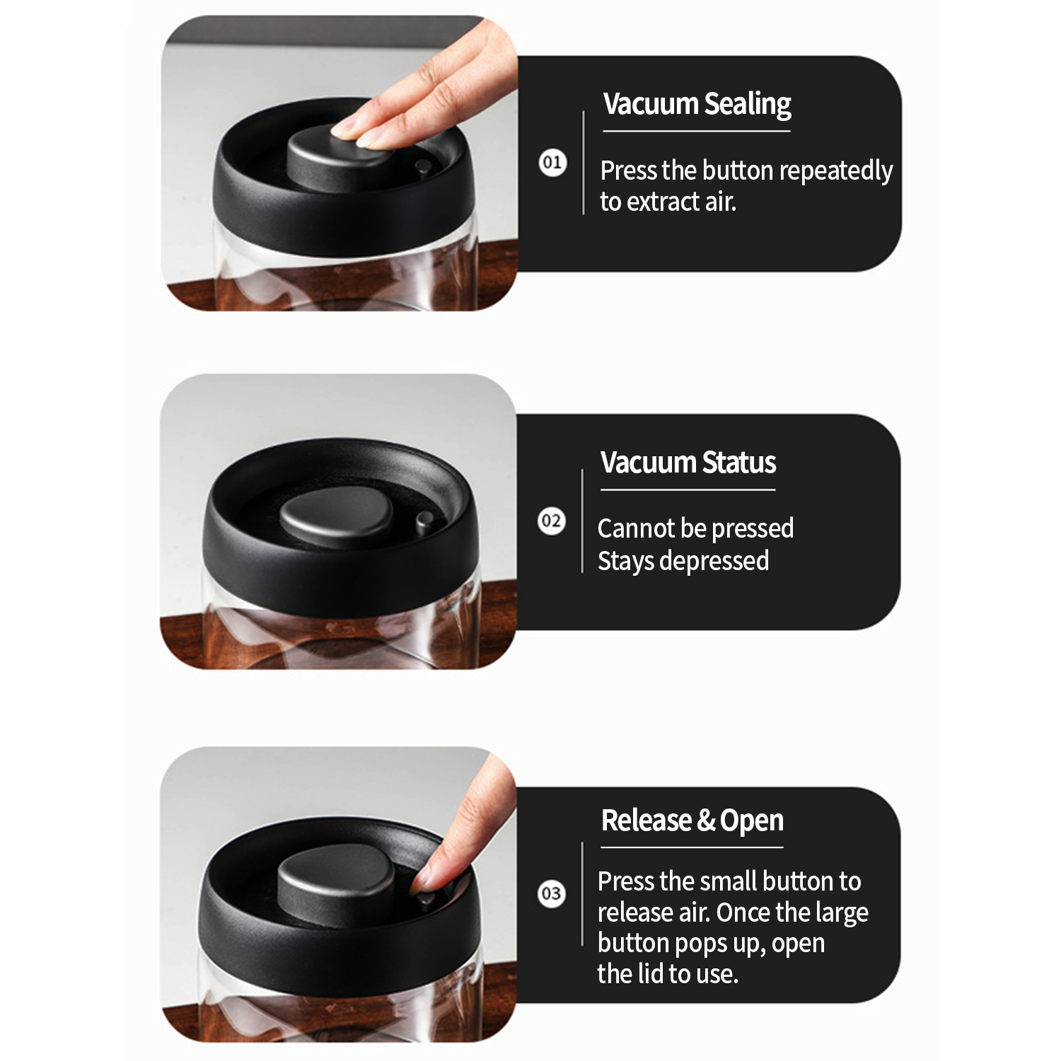 Recipiente para café al vacío  - Food Storage Airtight reseña y precio