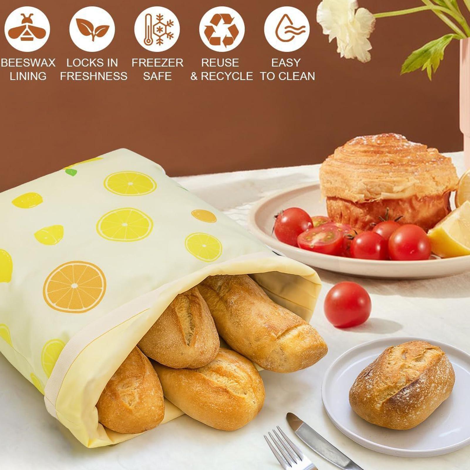 Bolsas de pan reutilizables, b - Food Storage Bag reseña y precio