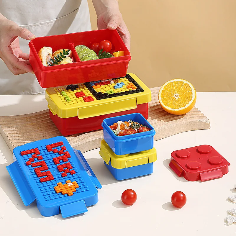 Fiambrera de bloques de constr - Food Storage Building reseña y precio