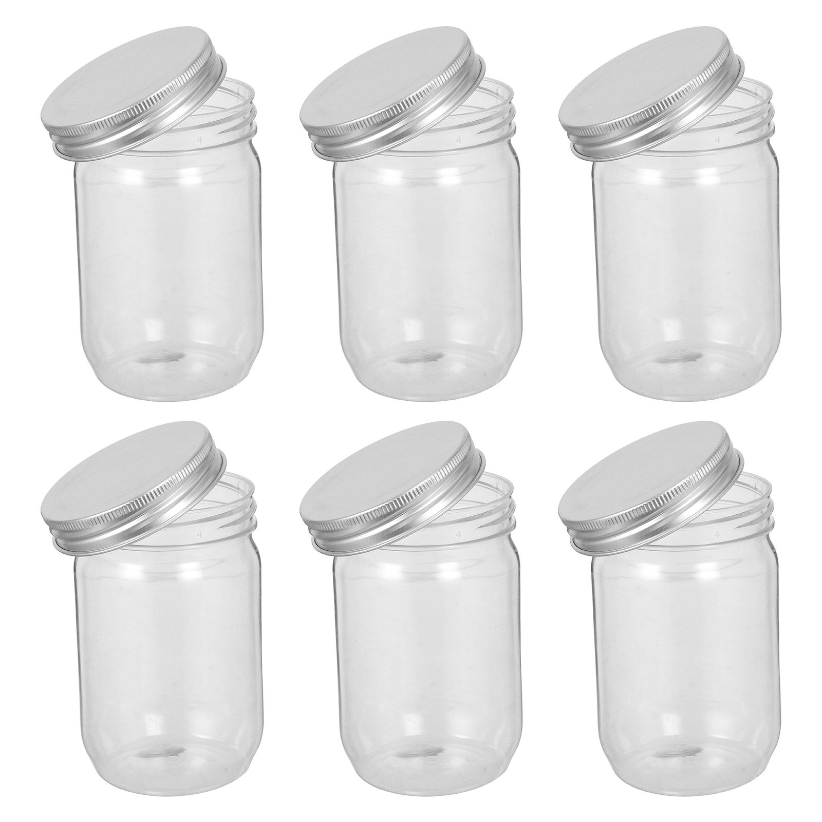 6 Frascos de Plástico Transpar - Food Storage Airtight reseña y precio