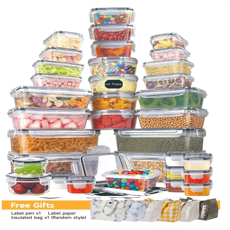 Juego de 48 Recipientes para A - Food Storage Containers Set reseña y precio