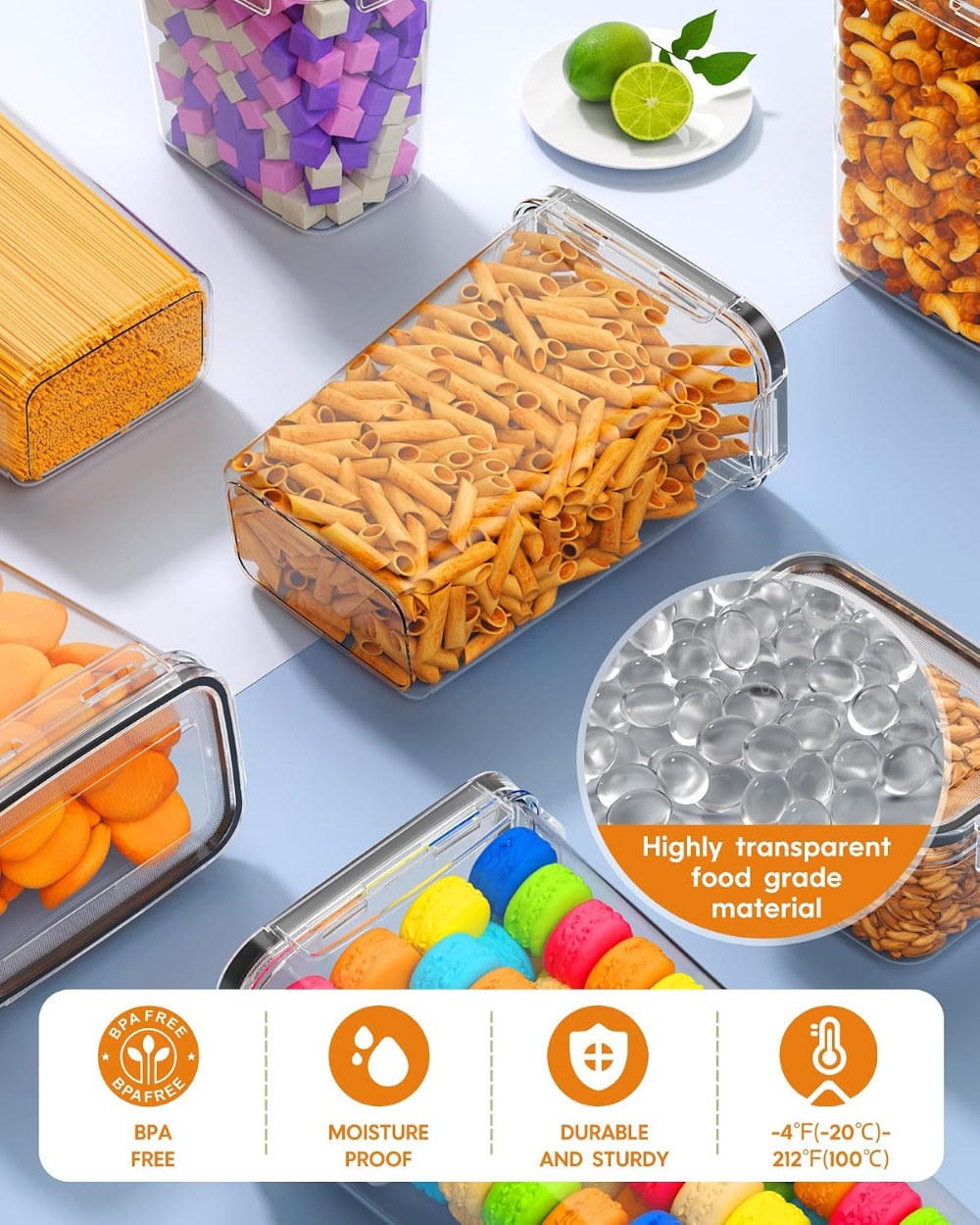 24 Recipientes Herméticos para - Food Storage Airtight reseña y precio