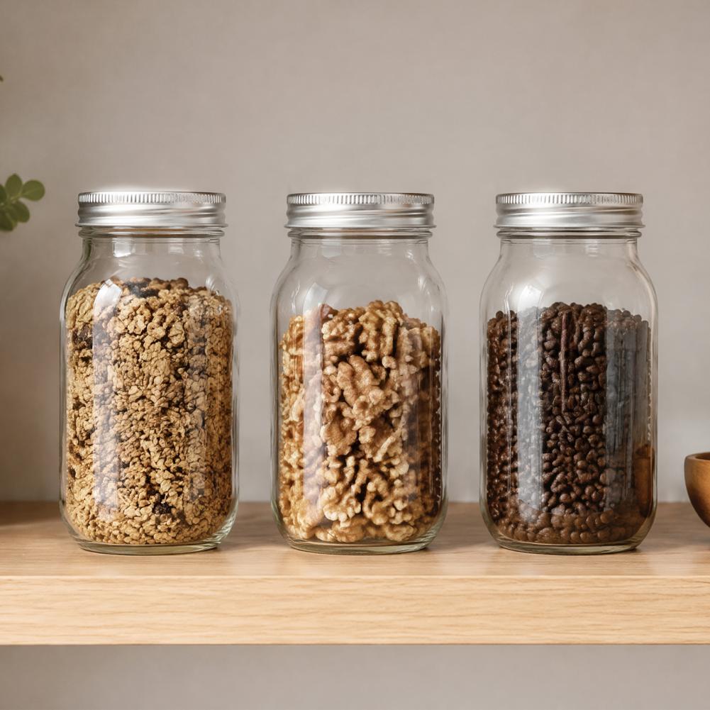 Frascos Mason con tapas, recip - Food Storage No Pantry reseña y precio