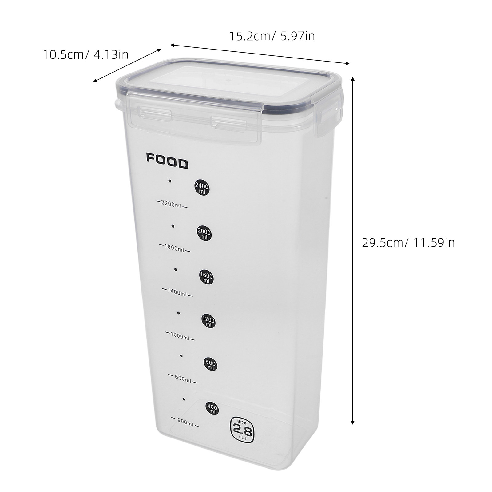 2 Recipientes Transparentes He - Food Storage Airtight reseña y precio